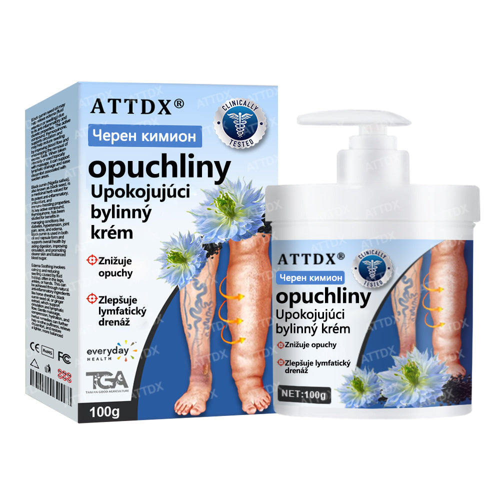 💧💧ATTDX® Bylinný krém na úľavu od opuchov s čiernou rascou