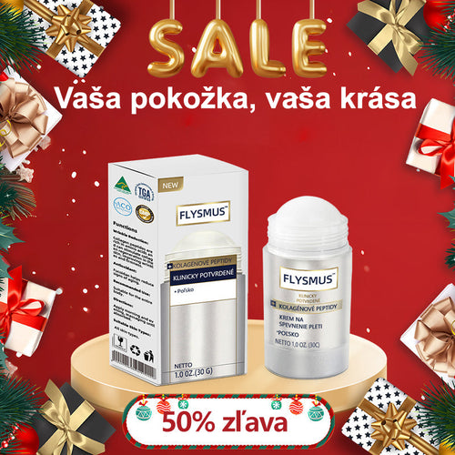 Flysmus™ Kolagénové peptidy SPEVŇUJÚCE SÉRUM v tyčinke 🎉 Certifikované Slovenským ústavom hygieny (SÚH) a Slovenskou dermatologickou spoločnosťou (SDS), zaručujúce najvyššiu kvalitu a bezpečnosť pre vašu pleť.