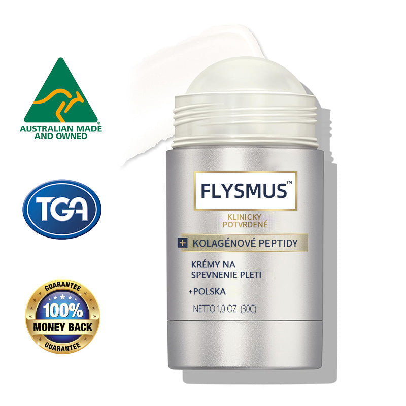 Flysmus™ Kolagénové peptidy SPEVŇUJÚCE SÉRUM v tyčinke 🎉 Certifikované Slovenským ústavom hygieny (SÚH) a Slovenskou dermatologickou spoločnosťou (SDS), zaručujúce najvyššiu kvalitu a bezpečnosť pre vašu pleť.