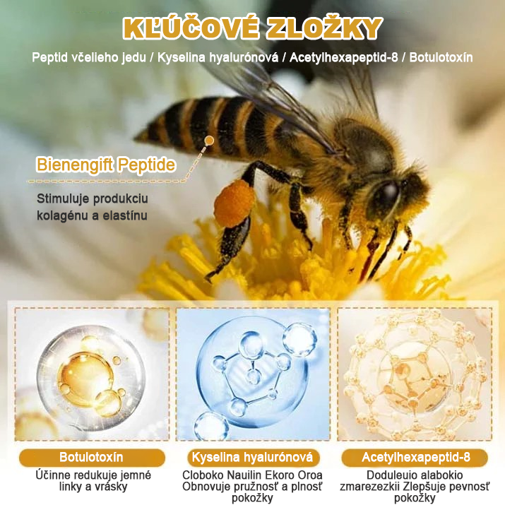 🍀👩⚕️Získajte mladistvú pleť hneď teraz! - 👩⚕️Furzero™ Botoxový krém na odstraňovanie vrások s obsahom včelieho jedu - (posledný deň 70% zľava)