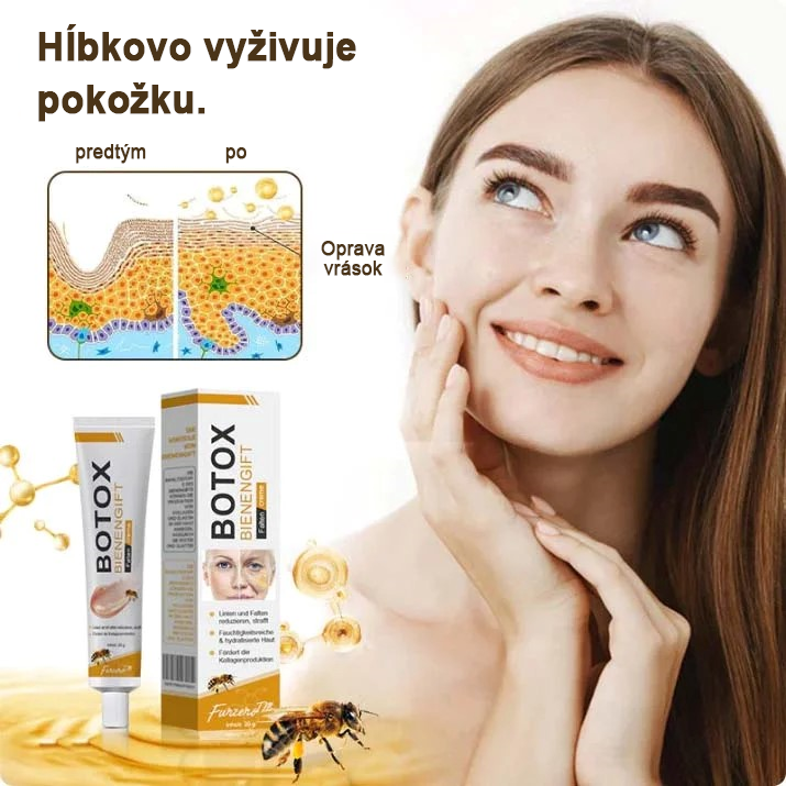🍀👩⚕️Získajte mladistvú pleť hneď teraz! - 👩⚕️Furzero™ Botoxový krém na odstraňovanie vrások s obsahom včelieho jedu - (posledný deň 70% zľava)