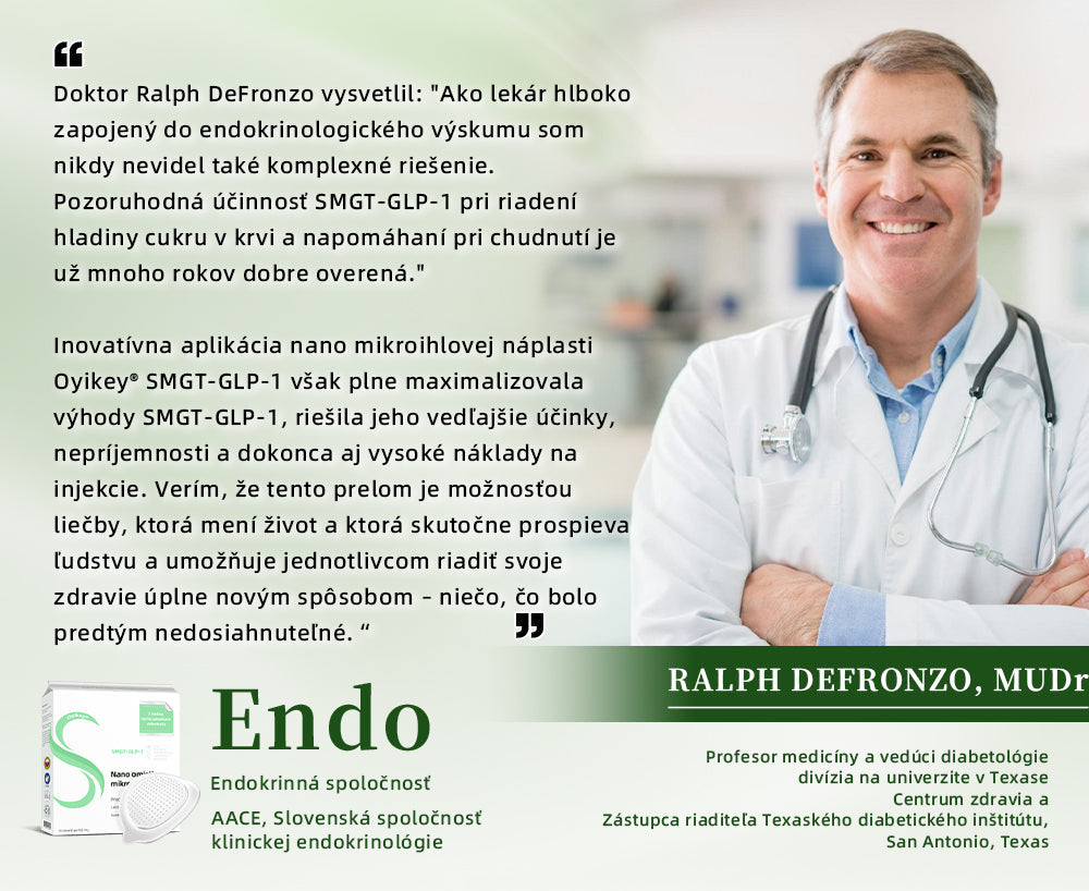 [✅Oficiálny obchod]𝐎𝐲𝐢𝐤𝐞𝐲® 🌏🌏𝐒𝐌𝐆𝐓-𝐆𝐋𝐏-𝟏 Nano mikroneedle náplasť（Bezbolestné, dlhotrvajúce, riešenie cukrovky, obezity a kardiovaskulárnych chorôb）