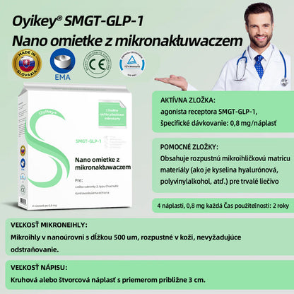 [✅Oficiálny obchod]𝐎𝐲𝐢𝐤𝐞𝐲® 🌏🌏𝐒𝐌𝐆𝐓-𝐆𝐋𝐏-𝟏 Nano mikroneedle náplasť（Bezbolestné, dlhotrvajúce, riešenie cukrovky, obezity a kardiovaskulárnych chorôb）