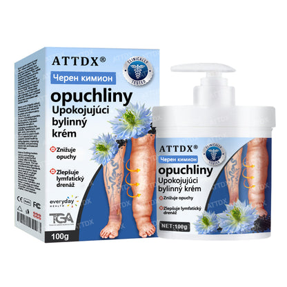 💧💧ATTDX® Bylinný krém na úľavu od opuchov s čiernou rascou
