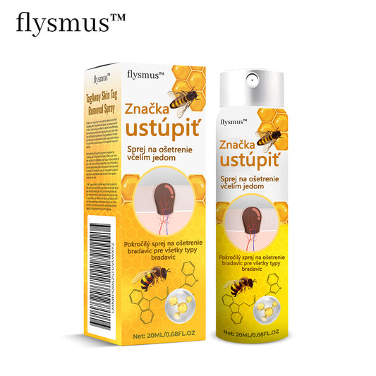 flysmus™ Ošetrenie Sprej na Včelím Jedom Na odstránenie kožných štítkov a bradavíc
