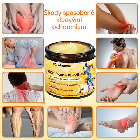 ADNOON® Krém na hojenie kostí s botulotoxínom a včelím jedom ⭐👨‍⚕️Schválené Slovenskou spoločnosťou ortopedie a traumatológie (SOTS)
