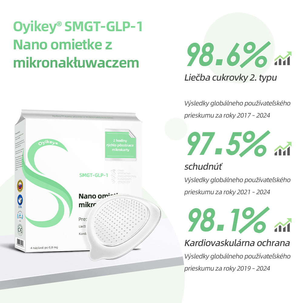 [✅Oficiálny obchod]𝐎𝐲𝐢𝐤𝐞𝐲® 🌏🌏𝐒𝐌𝐆𝐓-𝐆𝐋𝐏-𝟏 Nano mikroneedle náplasť（Bezbolestné, dlhotrvajúce, riešenie cukrovky, obezity a kardiovaskulárnych chorôb）